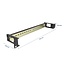 Delock 19″ DIN rail Panel with side cable entry 1U black