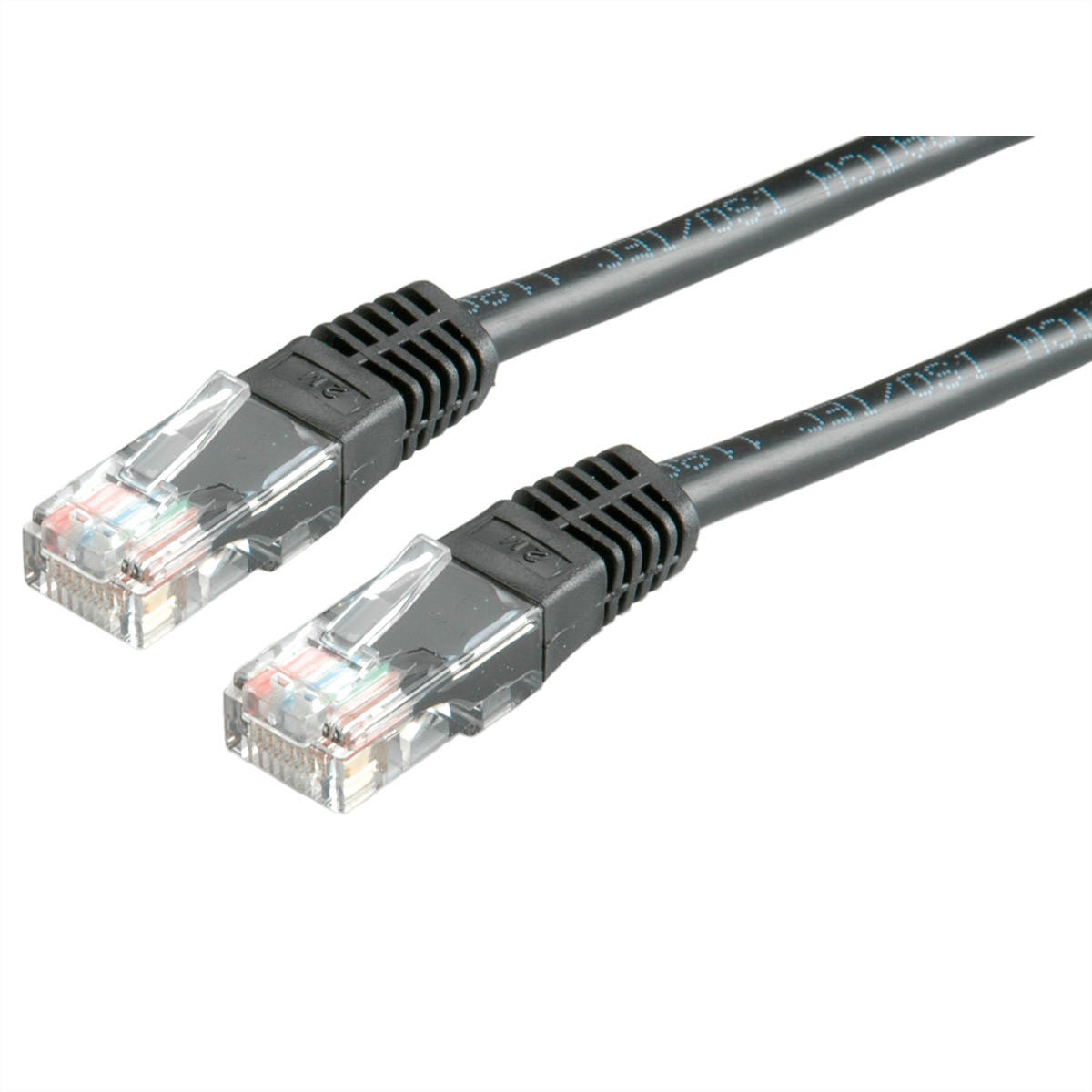 Roline Value UTP Patchkabel, Cat. 6, zwart 1,0m. Kabelafscherming: U/UTP (UTP)