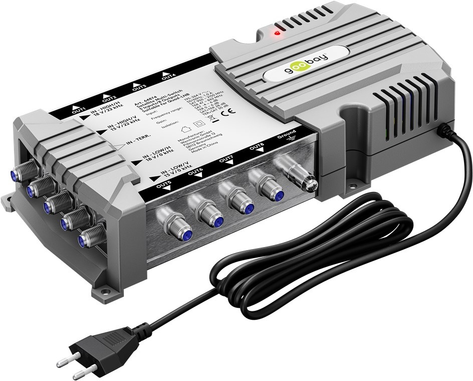 Goobay Sat Multiswitch 5 Inputs/8 Outputs |