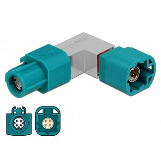 DeLOCK Delock Adapter HSD Z female to HSD Z male angled