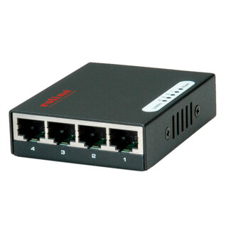 Roline ROLINE Gigabit Ethernet Switch, Pocket, 4-Poorts