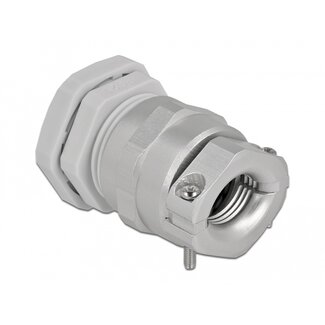 DeLOCK Delock Cable Gland PG21 with strain relief and bending protection grey