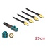 Delock Cable Mini FAKRA Z jack quad to 4 x SMA jack A-Type Premium