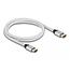 Delock Ultra High Speed HDMI Cable 48 Gbps 8K 60 Hz silver 1 m certified