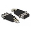 Delock Optical Fiber Hybrid Coupler LC Duplex male to SC Duplex female beige