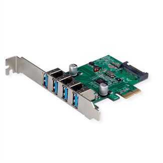 Value VALUE PCI-Express-Kaart, USB 3.2 Gen 1, 4 Poorts