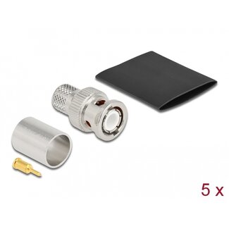 DeLOCK Delock BNC plug for crimping LMR 400 with matching shrink tube