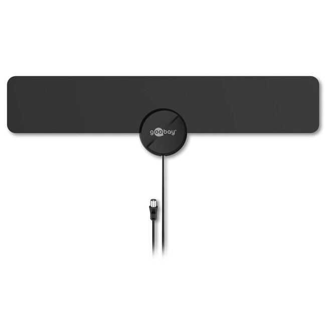 Goobay Ultra-Flat Active Full HD DVB-T2 Indoor Antenna, incl. LTE/4G Filter
