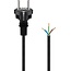 Goobay Protective Contact Cable for Assembly, 2 m, Black