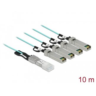 DeLOCK Delock Active Optical Cable QSFP+ to 4 x SFP+ 10 m
