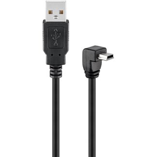 Goobay Goobay USB 2.0 Hi-Speed Cable 90°, Black 1.8 m