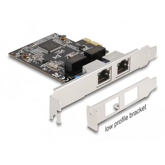 DeLOCK Delock PCI Express x1 Card to 2 x RJ45 Gigabit LAN RTL8111