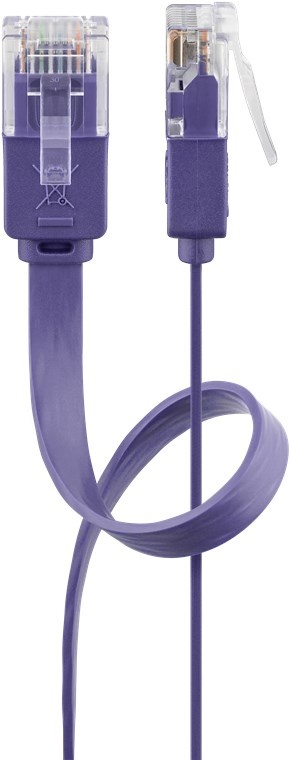 Wentronic CAT6 Netwerkkabel - RJ45 - Paars - 2 m