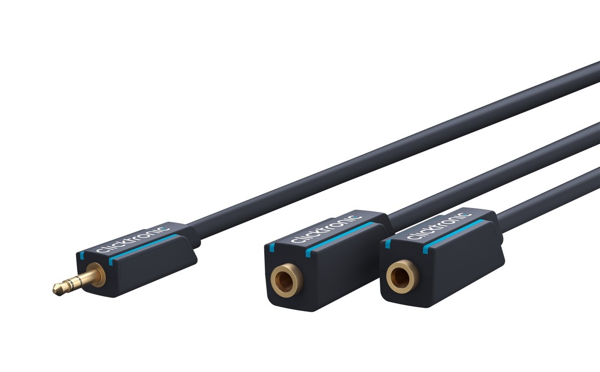 Clicktronic 3,5 mm AUX-adapterkabel, stereo