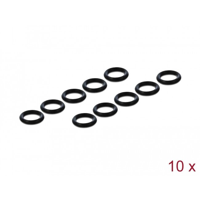 Navilock O-Ring Silicone for M8 6 Pin Plug black 10 pieces