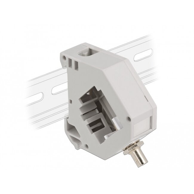 Delock DIN rail Adapter with Keystone ST Simplex female to ST Simplex female