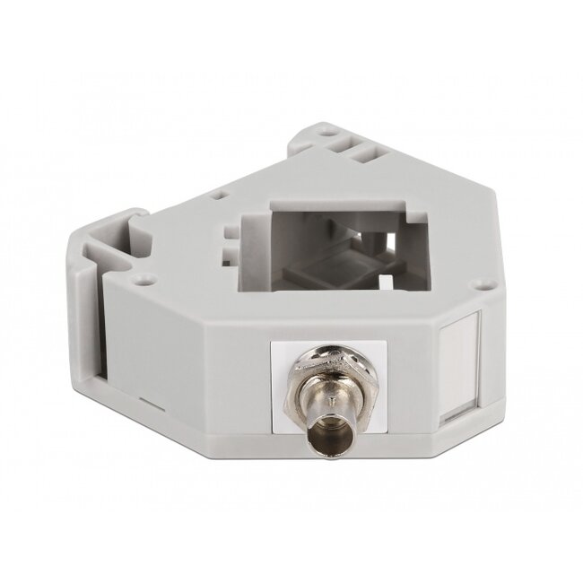 Delock DIN rail Adapter with Keystone ST Simplex female to ST Simplex female
