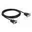 Delock Serial Cable RS-232 D-Sub9 male to female with narrow plug housing 3 m