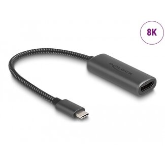DeLOCK Delock USB Type-C™ Adapter to HDMI (DP Alt Mode) 8K with HDR function aluminium