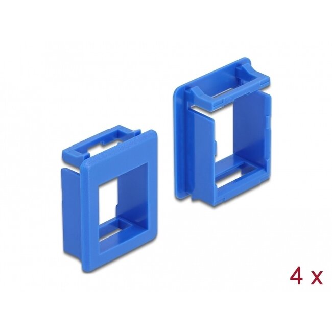 Delock Keystone Holder for cases 4 pieces blue