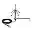 Delock LPWAN 868 MHz Antenna TNC jack 3 dBi omnidirectional fixed with connection cable RG-58 C/U 3 m wall mounting outdoor silver