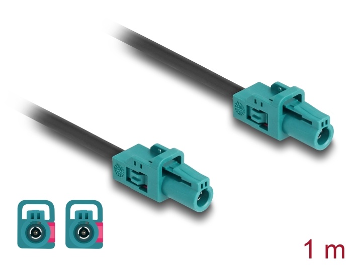Delock Cable Mini FAKRA Z jack single to Mini FAKRA Z jack single A-Type |