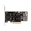 Delock PCI Express x8 Card to 2 x internal NVMe M.2 Key M - Bifurcation - Low Profile Form Factor