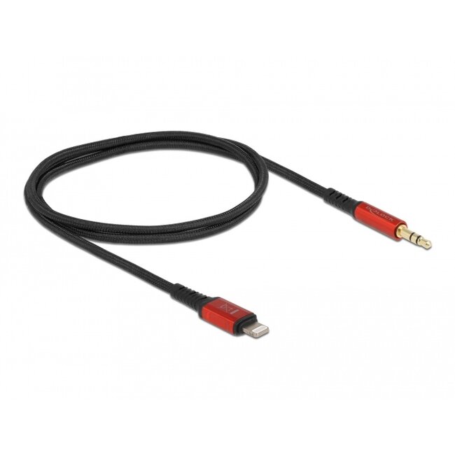 Delock Audio Cable 8 pin Lightning™ male to Stereo jack male 3.5 mm 3 pin 0.5 m