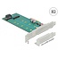 Delock PCI Express x4 Card to 1 x M.2 Key B + 1 x NVMe M.2 Key M - Low Profile Form Factor