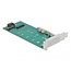 Delock PCI Express x4 Card to 1 x M.2 Key B + 1 x NVMe M.2 Key M - Low Profile Form Factor