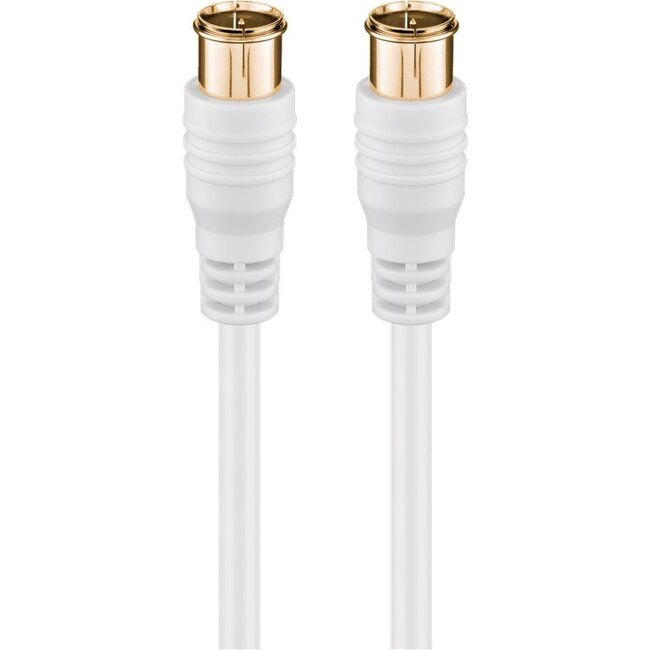 Goobay F-Quick SAT Connection Cable (80 dB), Double Shielded 2.5 m
