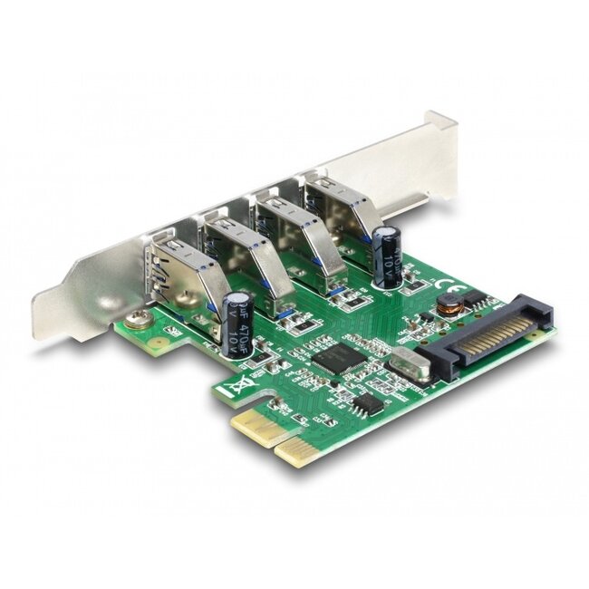 Delock PCI Express x1 Card to 4 x external USB Type-A female USB 5 Gbps