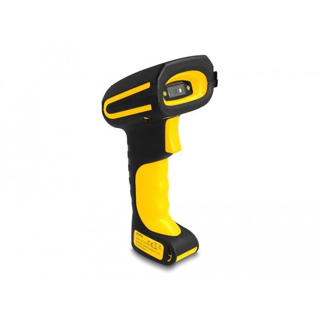 Delock Industrial Barcode Scanner 1D and 2D for 433 MHz or Bluetooth with inductive charging station
