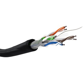 Goobay Goobay CAT 6 Outdoor Network Cable, U/UTP, black 100 m