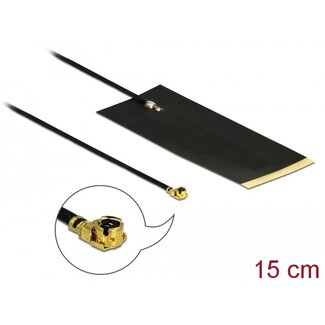 DeLOCK Delock LPWAN Antenna I-PEX Inc., MHF® I plug -2.63 dBi 1.13 15 cm FPC internal self-adhesive