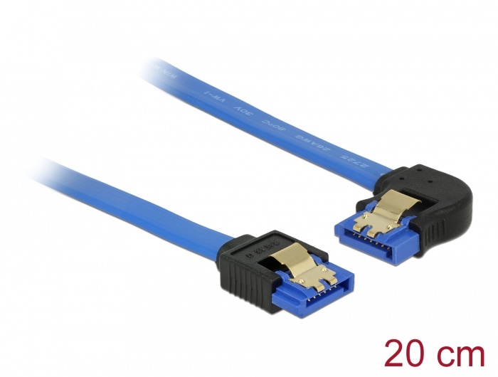 DeLOCK Seriel ATA-kabel Blå 20cm