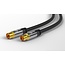 Goobay TV Antenna Cable (135 dB), 4x Shielded 1 m