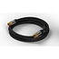 Goobay TV Antenna Cable (135 dB), 4x Shielded 1 m
