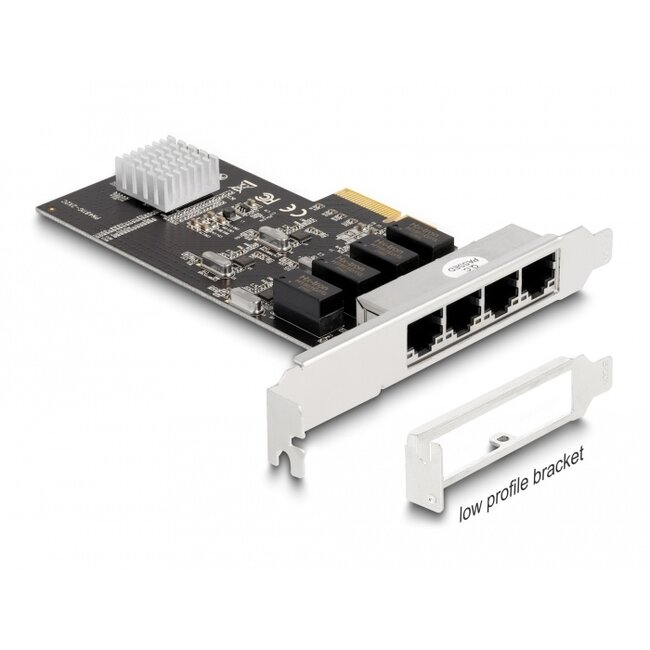 Delock PCI Express x4 Card 4 x RJ45 Gigabit LAN RTL8111