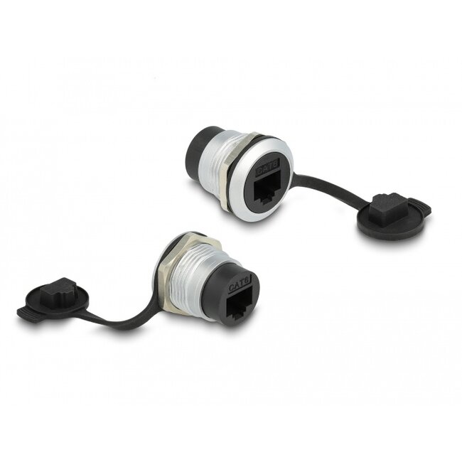 Delock RJ45 Cat.6 built-in connector with protective dust cap