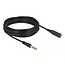 Delock Stereo Jack Extension Cable 6.35 mm 3 pin male to female 10 m black