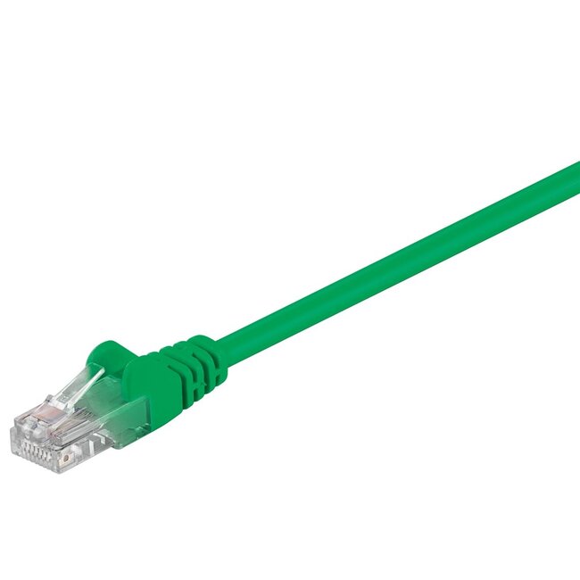 Goobay CAT 5e Patch Cable, U/UTP, green 0.5 m