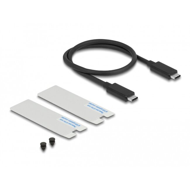 Delock USB4™ 40 Gbps Enclosure for 1 x M.2 NVMe SSD - tool free