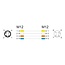 Delock M12 Cable D-coded 4 pin male to female PUR (TPU) 5 m