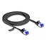Delock RJ45 Flat Patch Cable plug to plug Cat.6A flexible 2 m black