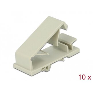 DeLOCK Delock Cable holder with Expansion Anchor grey 10 pieces