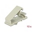 Delock Cable holder with Expansion Anchor grey 10 pieces