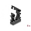 Delock Cable sleeve holder with locking clip 15.8 mm 8 pieces black