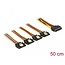 Delock Cable SATA 15 pin power plug with latching function > SATA 15 pin power receptacle 4 x straight 50 cm