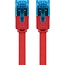 Goobay CAT 6A Flat Patch Cable U/UTP, red 0.5 m